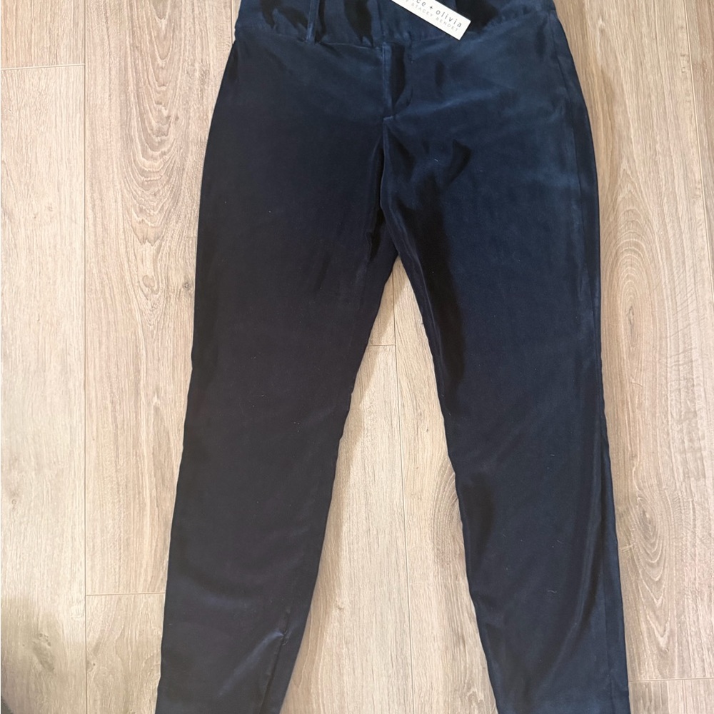 Alice + Olivia Sapphire Velvet Trousers - Picture 5 of 5